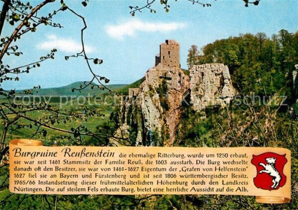 Schwaebische Alb Burgruine Reußenstein