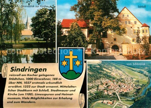 Sindringen Strandblick Kirche Schloss Fliegeraufna