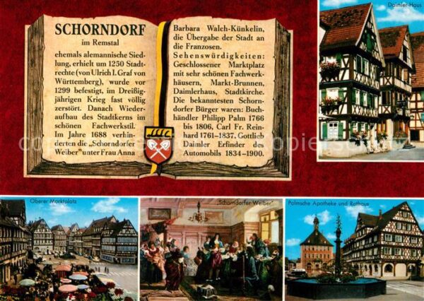 Schorndorf Wuerttemberg Oberer Marktplatz Schorndorfer Weiber R