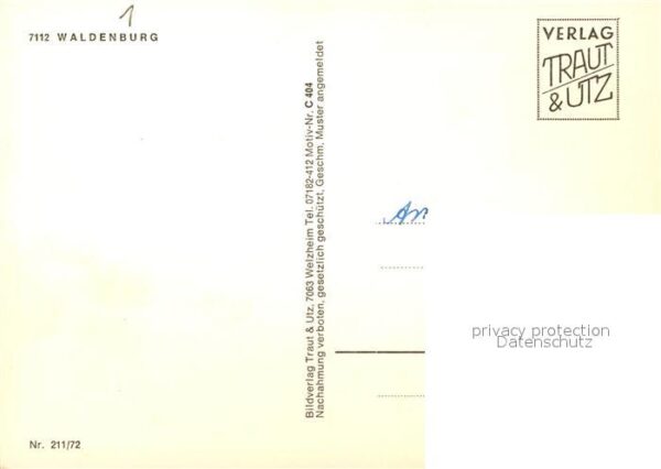 Waldenburg Wuerttemberg Schlosseingang Panorama – Bild 2