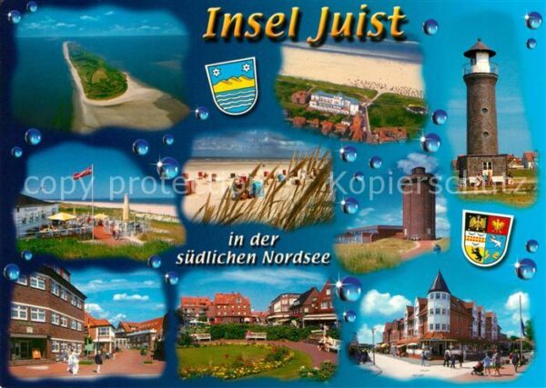 Insel Juist Leuchtturm Fliegeraufnahme Strand