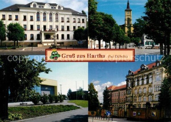 Hartha Doebeln Rathaus Stadtkirche Marktplatz