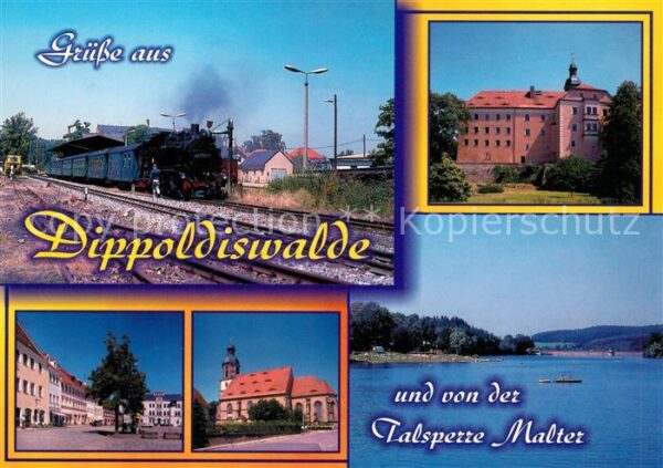 Dippoldiswalde Osterzgebirge Dampfeisenbahn Schloss Talsperre Malter