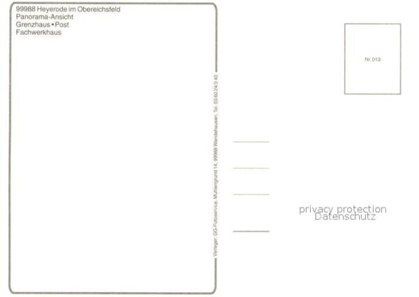 Heyerode Thueringen Panorama Grenzhaus Post Fachwerkhaus – Bild 2