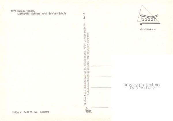 Salem Baden Schloss Schloss-Schule Fliegeraufnahme – Bild 2