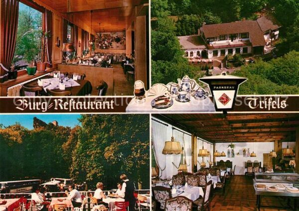 Annweiler Trifels Burg-Restaurant Trifels Fliegeraufnahme