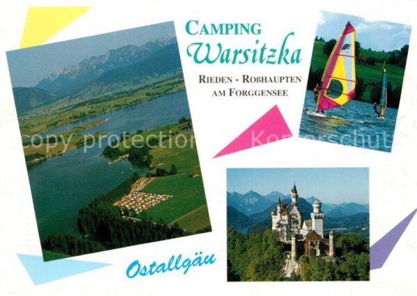 Rosshaupten Forggensee Camping Warsitzka Fliegeraufnahme