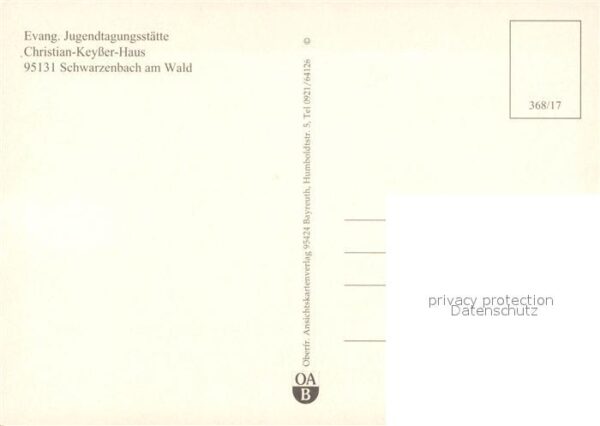Schwarzenbach Wald Evangelische Jugendtagungsstätte Christ – Bild 2