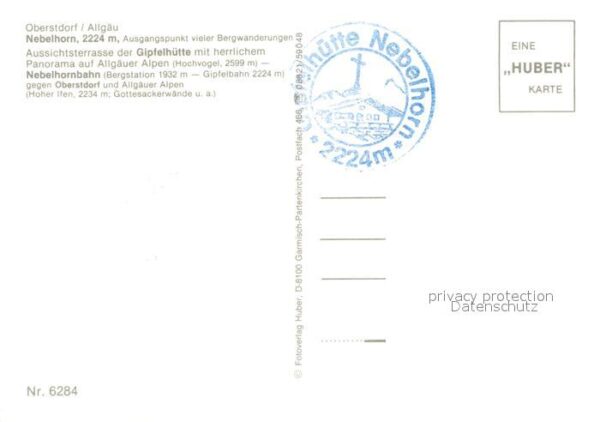 Oberstdorf Gipfelhütte Nebelhorn Seilbahn – Bild 2