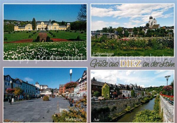 Diez Lahn Schloss Oranienstein Marktplatz Aar Lah