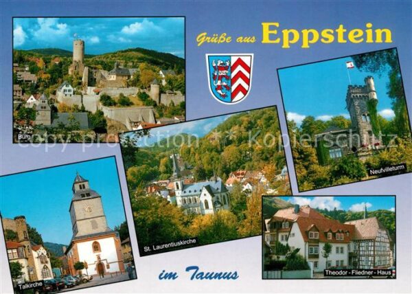 Eppstein Taunus Burg Neufvilleturm Theodor-Fliedner-Hau