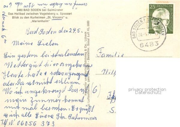Bad Soden-Salmuenster Kurheimen St. Vinzenz Marienheim Fliege – Bild 2