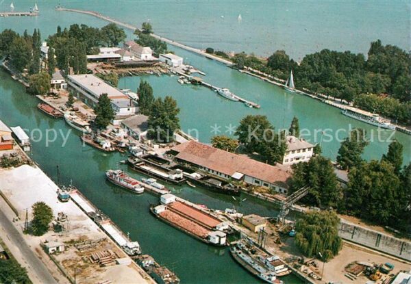 Siofok Hafen Fliegeraufnahme