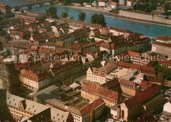 Wuerzburg Fliegeraufnahme Franziskanerkloster Kir