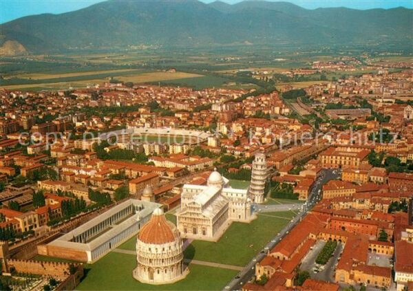 Pisa Fliegeraufnahme Duomo Monte Pisano