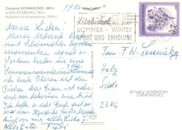 Kitzbuehel Tirol Fliegeraufnahme Camping Schwarzsee – Bild 2