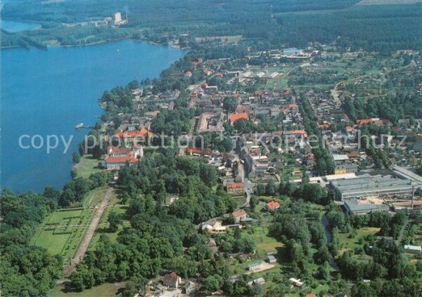 Rheinsberg Fliegeraufnahme Schloss Grienericksee