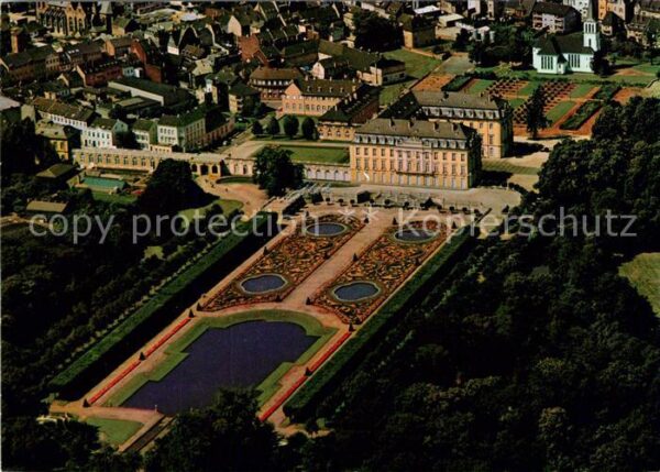 Bruehl Rheinland Schloss Augustusburg Fliegeraufnahme