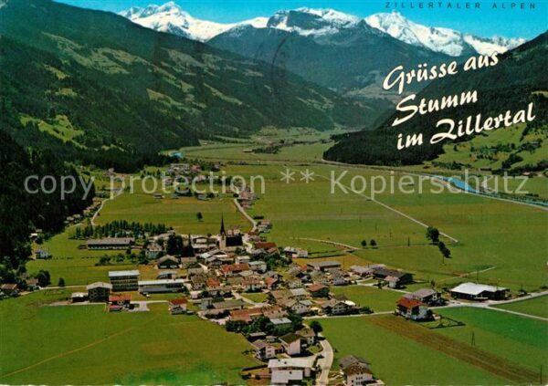 Stumm Zillertal Fliegeraufnahme