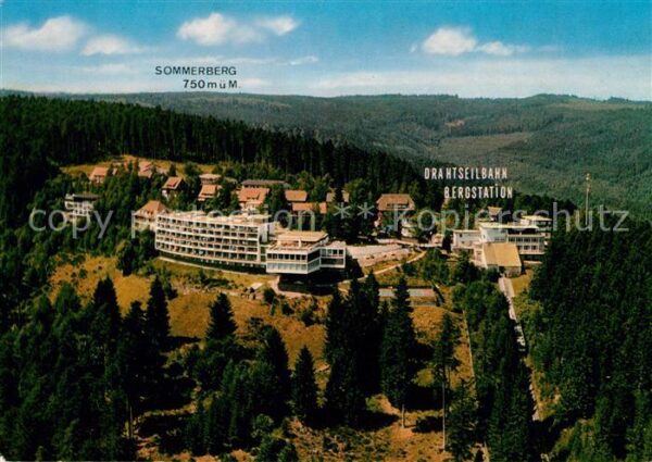 Wildbad Schwarzwald Fliegeraufnahme Drahtseilbahn-Bergstati