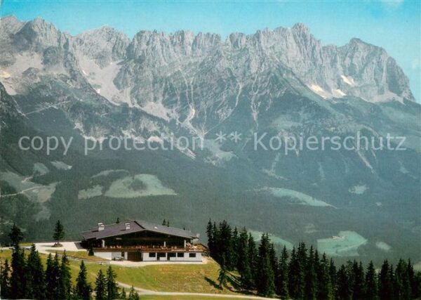 Scheffau Wilden Kaiser Bergrestaurant Brandstadel Fliegeraufna