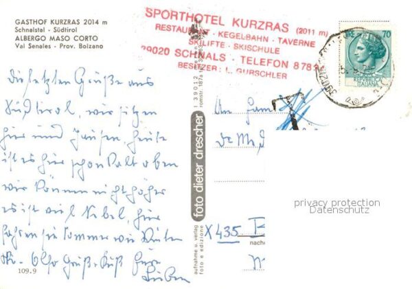 Schnals Bozen Suedtirol Gasthof Kurzras Schwemserspitze Bildstö – Bild 2