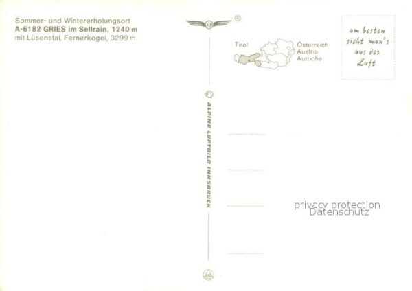 Gries Sellrain Fliegeraufnahme Lüsenstal Fernerkogel – Bild 2