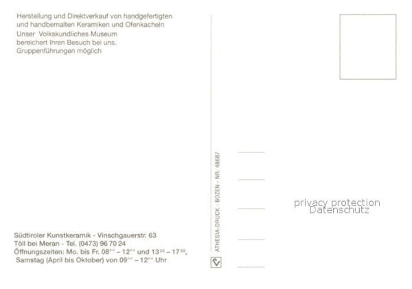 Toell Südtiroler Kunstkeramik – Bild 2