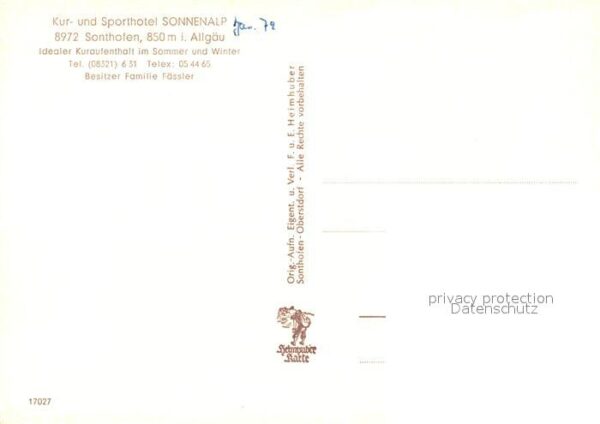 Sonthofen Oberallgaeu Sporthotel Sonnenalp – Bild 2