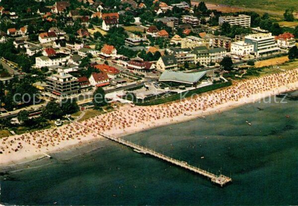 Scharbeutz Ostseebad Fliegeraufnahme Seebrücke Meerwasserwel