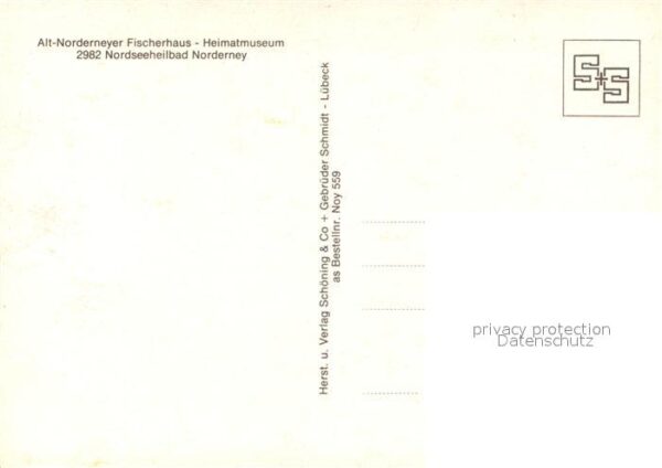 Norderney Nordseebad Alt-Norderneyer Fischerhaus – Bild 2