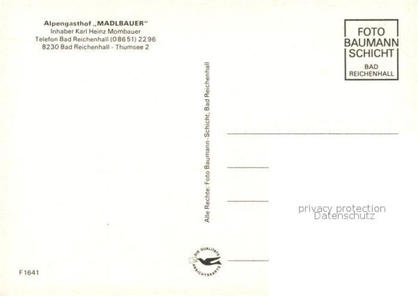 Bad Reichenhall Alpengasthof Madlbauer – Bild 2