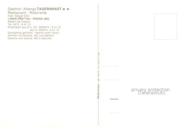 Prettau Gasthof Tauernrast – Bild 2