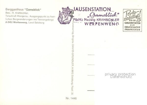 Werfenweng Berggasthaus Gamsblick Wermuthschneid K – Bild 2