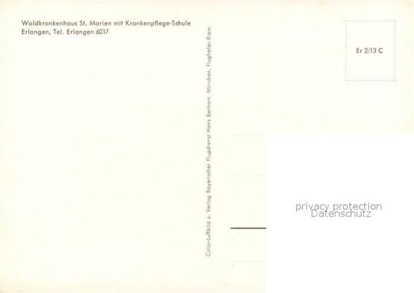 Erlangen Fliegeraufnahme Waldkrankenhaus St. Mar – Bild 2