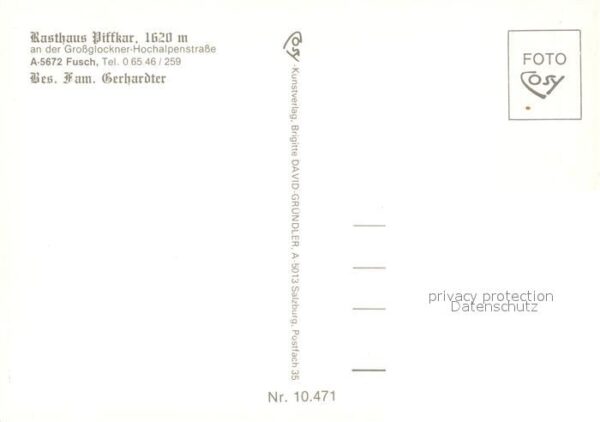 Fusch Grossglocknerstrasse Rasthaus Piffkar – Bild 2