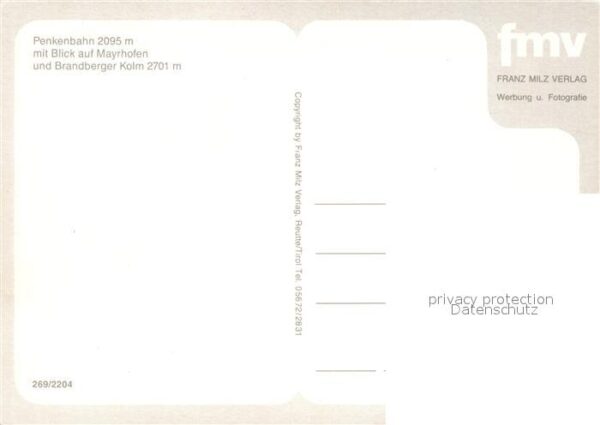 Mayrhofen Zillertal Luftseilbahn Brandberger Kolm – Bild 2