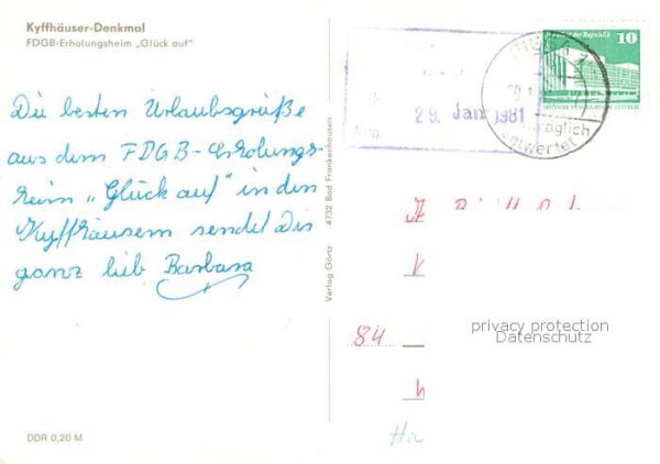 Kyffhaeuser Kyffhäuser-Denkmal Erholungsheim Glück – Bild 2