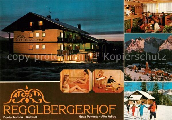 Deutschnofen Nova Ponente Gasthof Regglbergerhof Winterlandschaft
