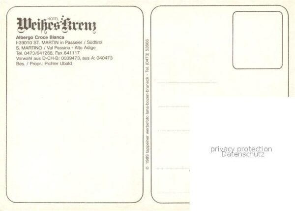 St Martin Passeier Gasthof Weißes Kreuz – Bild 2