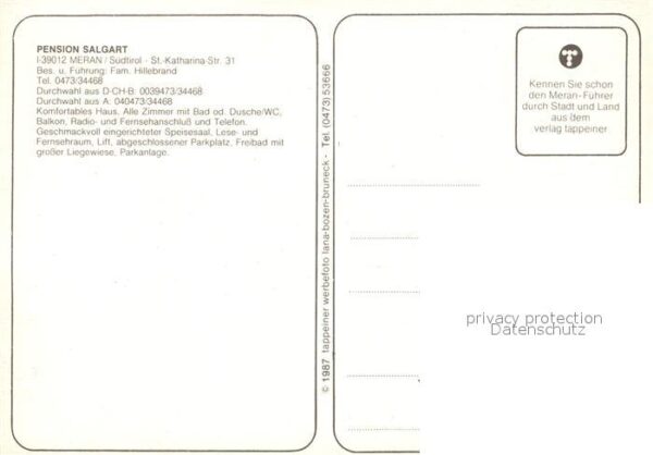Meran Merano Pension Salgart – Bild 2