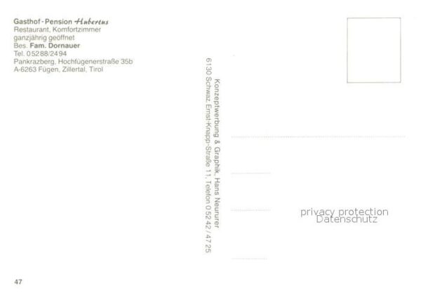 Fuegen Gasthof Pension Hubertus – Bild 2