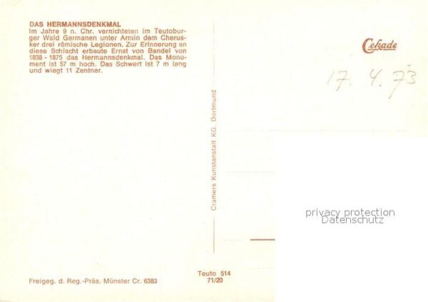 Hermannsdenkmal Fliegeraufnahme – Bild 2