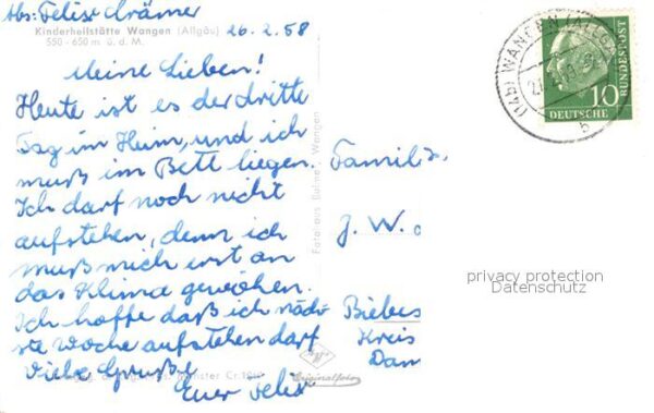 Wangen Allgaeu Kinderheilstätte Fliegeraufnahme – Bild 2
