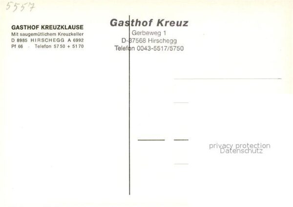 Hirschegg Kleinwalsertal Vorarlberg Gasthof Kreuzklause – Bild 2