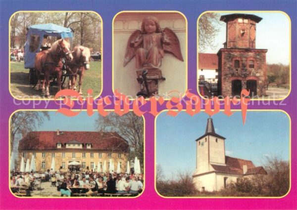 Diedersdorf Zossen Pferdewagen Schloss Gartenrestaurant Tu