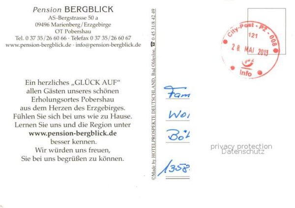 Marienberg Erzgebirge Pension Bergblick Felsen – Bild 2