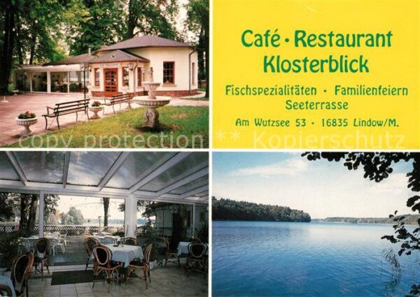 Lindow Mark Cafe Restaurant Klosterblick Seeterrass