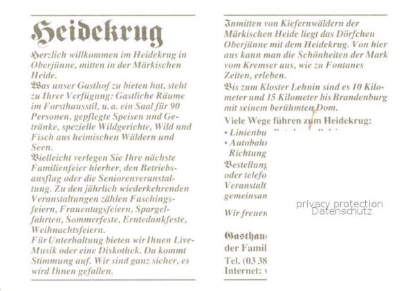 Oberjuenne Gasthaus Zum Heidekrug – Bild 2