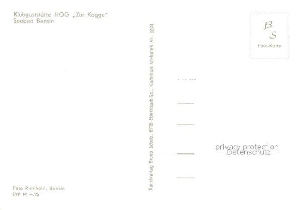 Bansin Ostseebad Klubgaststätte HOG Zur Kogge – Bild 2